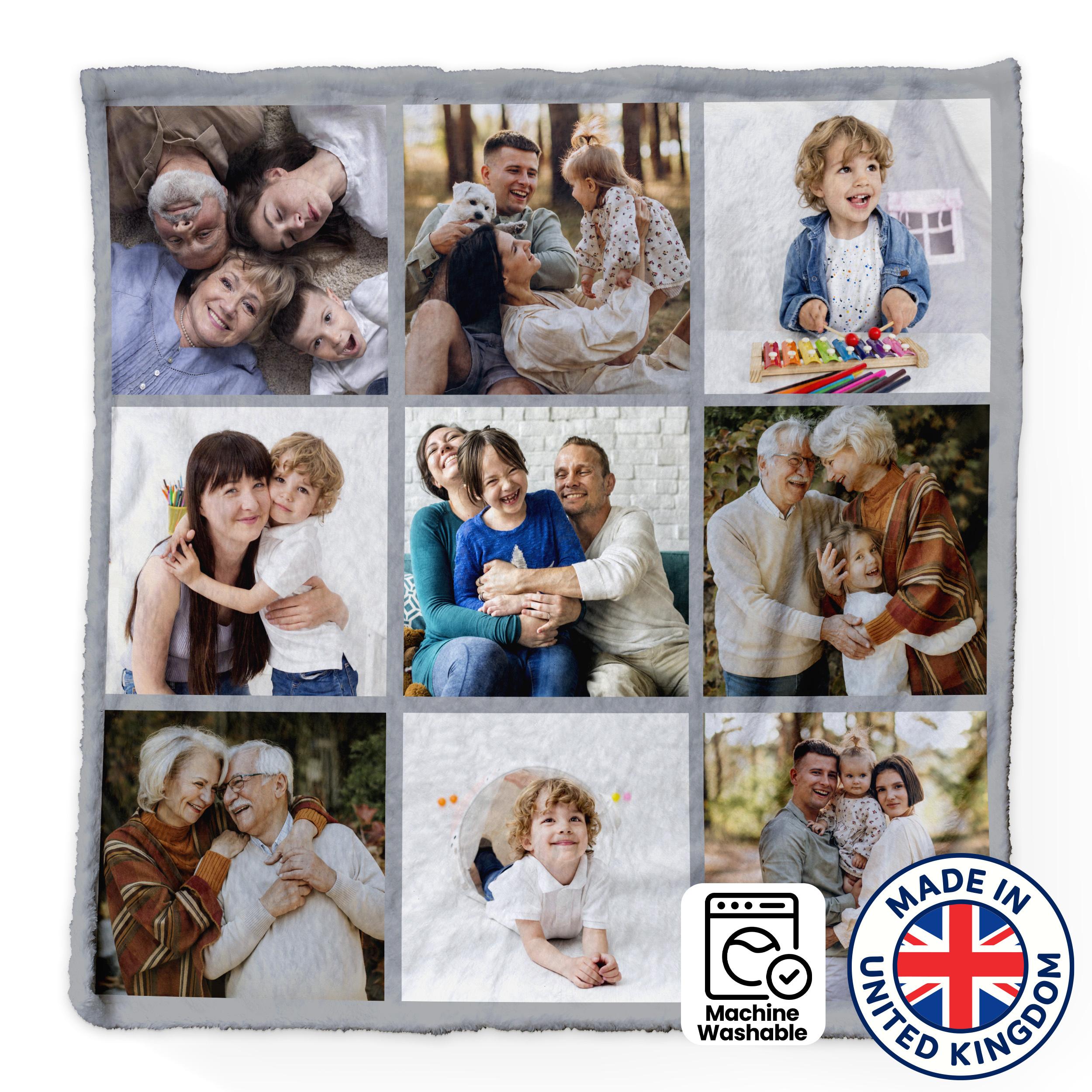 Personalised Photo Fleece Blanket, Custom Luxury Gift